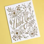 Tarjeta Gracias Rifle Paper co.